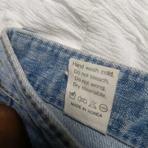 Ripped Light Wash Denim Jeans