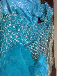 women&#39;s saree Firoji colour