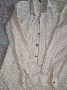 Embroidered White Shirt
