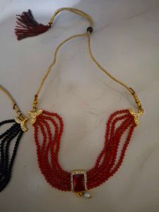 Beaded Necklace &amp; Earring Set