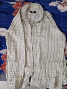 Textured Button-Down Shirt