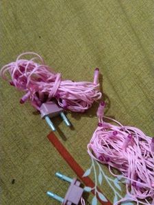 Pink Colour Jhumar Light