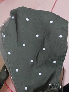 Olive Green Polka Dot Dress