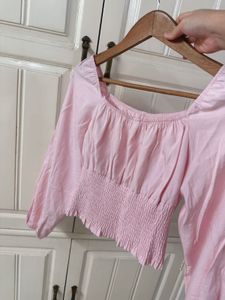 Pink Puff Sleeve Blouse 🎀