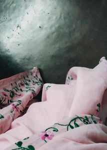 Beautiful Pink Cotton Saree