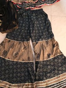 Dress Kurti Palazzo Set With Dupatta