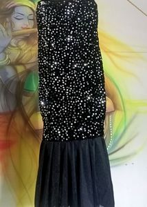 Black Fishcut Kids Partywear