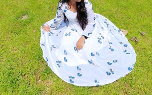 Floral Long Sleeve Dupatta Set For Wome
