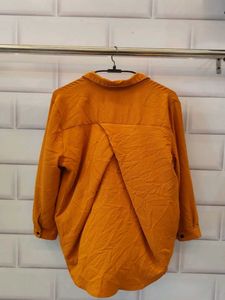 Mustard Button-Down Top