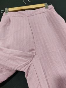 Faballey Women Light Levender Straight Fit Pant