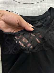 Solid Black Ovesize Tshirt