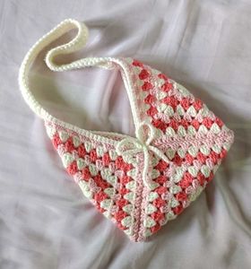 Crochet Granny Square Bag 🎀