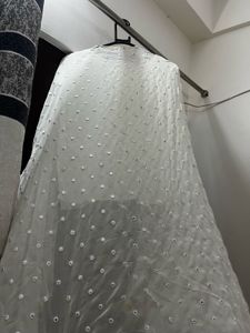 Indo Western Crop Top With Shrug And Garara