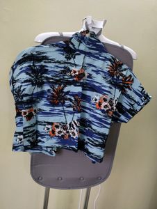Women Beach Crop Top- Overcoat Shrug