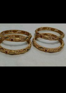 Gold Plated Bangle Set