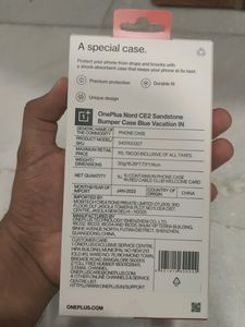 OnePlus Nord CE 2 Sandstone Bumper Case Blue