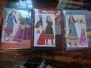 Three Piece Cotton Churidar Set