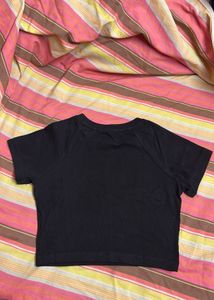 Bonkers Corner Black Puffed Signature Baby Tee