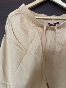 Rangmanch Beige Colour Palazzo (L/XL)