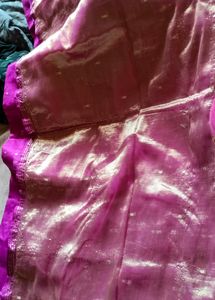 Rose Color Saree