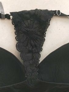 34D Black Lace Detail Bra
