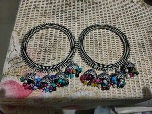 German Silver Jhumka Bangles