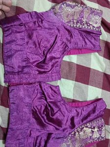 Purple Embroidered Blouse