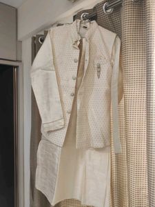 Elegant Cream Ethnic Set