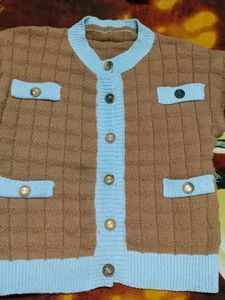Brown Knit Cardigan