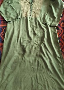 Trendz Green kurti L size