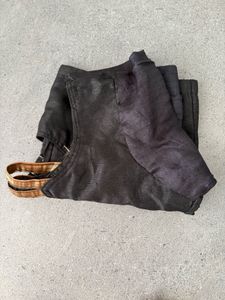Grey Black Designer Saree With Blouse