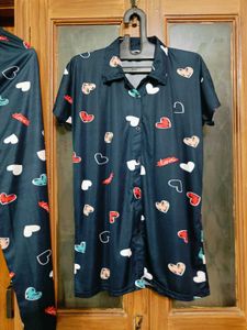 🇳🇿💫♥️ New Heart Print Pajama Set