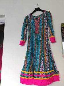 Colorful Long Sleeve Dress