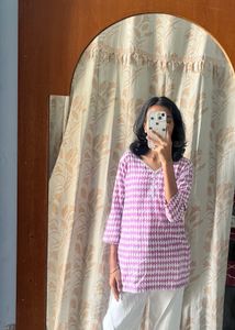 Purple Patterned Tunic