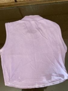 Cute Lavender Crop Top