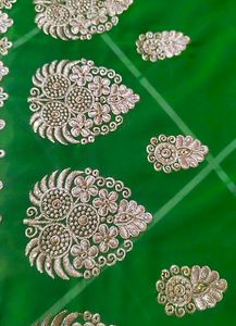 Beautiful Bootawork Flourocent Saree ✨💕