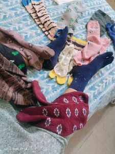 Navy Blue Nylon Socks For Women Used