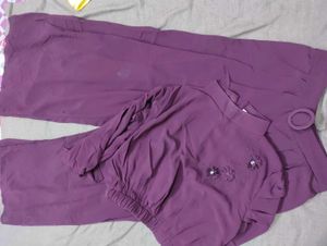 Purple Floral Co-ord Set