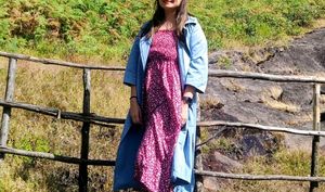 Baby Blue Long Overcoat