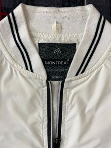 Montreal White Winter Jacket For Men