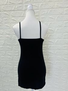 Black Solid Bodycon Dress