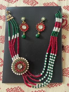 Zaveri pearls Necklace &amp; Earring Set