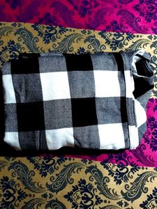 Woolen Check Pattern Shirt Brand New