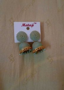 Green Color Earring