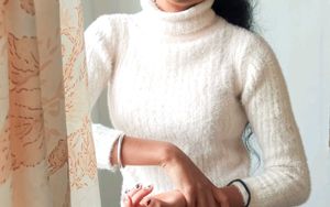 Cozy White Turtleneck Sweater
