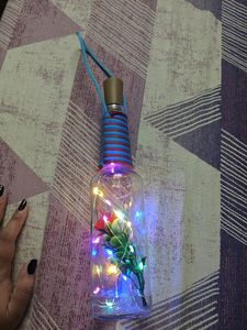 1 DECORATIVE HANGING GLASS LAMP MULTICOLOUR