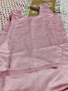 Pink Sleeveless Satin Top