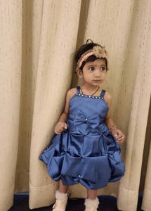 Baby Girl Blueberry Balloon Frock