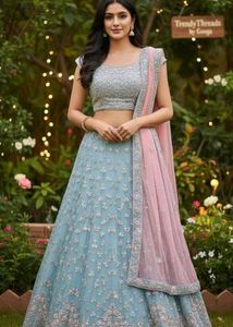semi bridal lehenga
