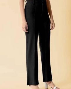 High-Waisted Black Trouser ~ Size: 36”
